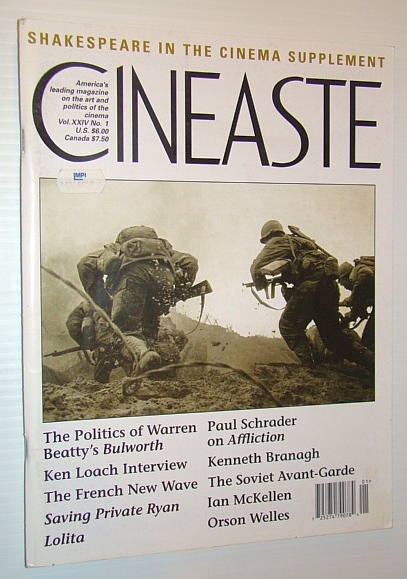 Image for Cineaste - America's Leading Magazine on the Art and Politics of the Cinema, Vol. XXIV No. 1, 1998 - Shakespeare in the Cinema Supplement