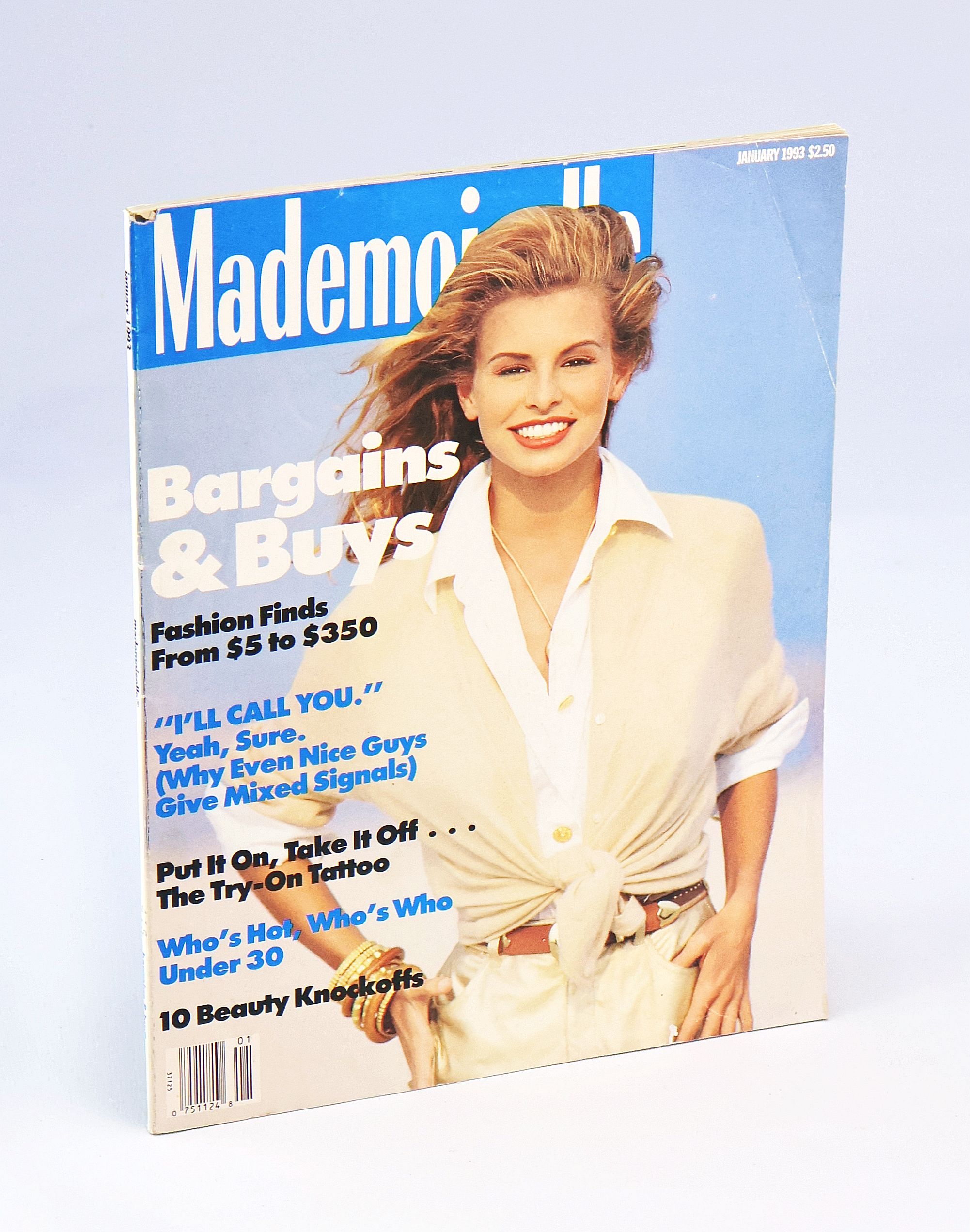 Mademoiselle Magazine, January 1993 - Niki Taylor Cover