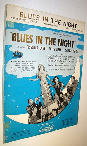 Image for Blues in the Night - Sheet Music for Voice and Piano with Ukulele Chords