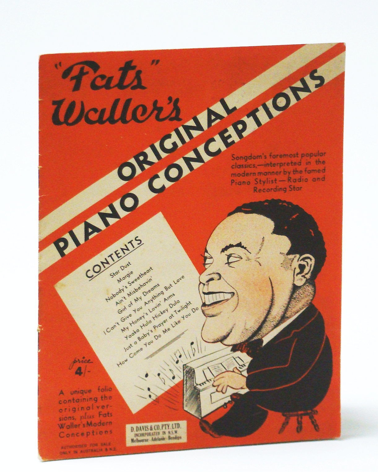 Image for "Fats" Waller's Original Piano Conceptions: Piano Sheet Music