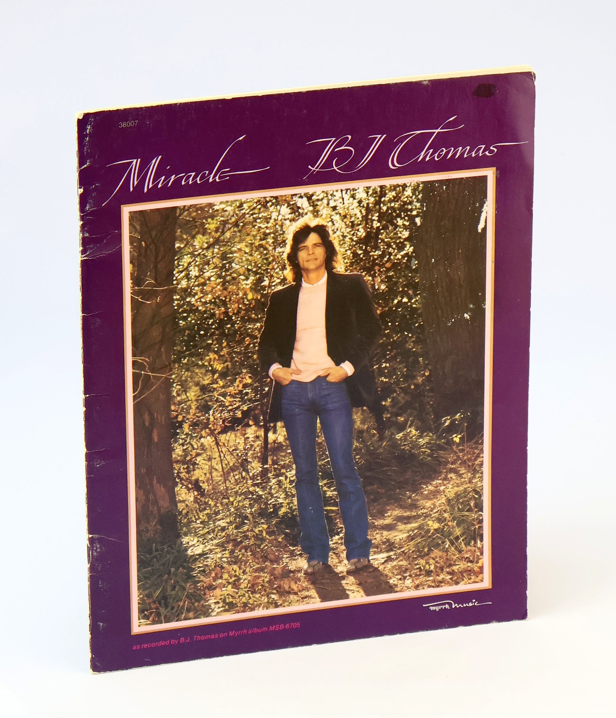 Image for Miracle - B. J. Thomas Songbook As Recorded on Myrrh album MSB6705: Includes Piano Sheet Music, Lyrics and Chords Miracle - B. J. Thomas Songbook As Recorded on Myrrh album MSB6705: Includes Piano Sheet Music, Lyrics and Chords