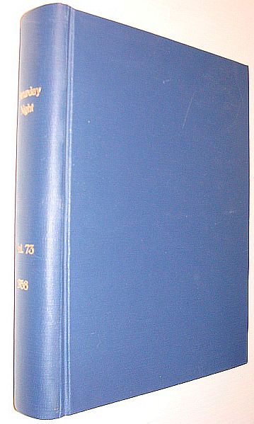 Image for Saturday Night Magazine, Volume 73: Complete Run of 1958 Issues Bound in One Volume