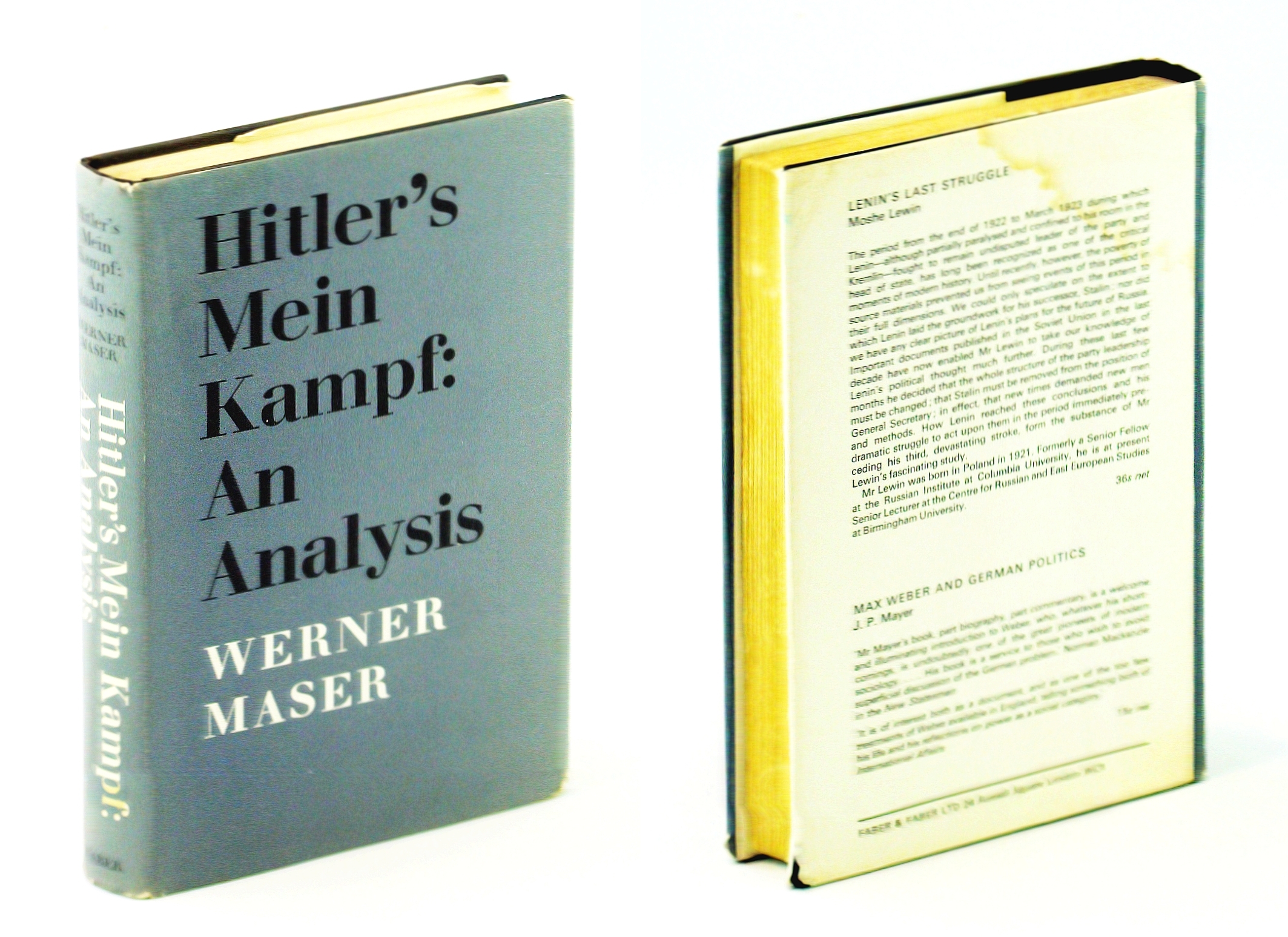 Image for Hitler's 'Mein Kampf': an analysis;