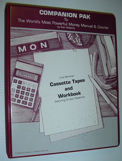 Image for Companion Pak (Pack) to the World's Most Powerful Money Manual & Course: 6 Live Seminar Audio Cassette Tapes and Workbook in Case